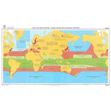The Admiralty Load Line Regulations Chart D6083: The World displays vessel loading limits with colored zones, UKHO chart labels, and seasonal shipping periods to indicate restrictions across global oceans and continents.