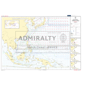 Admiralty Routeing Chart 5141(12): Malacca Strait to Marshall Islands - December shows the Marshall Islands and nearby regions with navigational markings, depth contours, shipping routes, and detailed inset maps on the right.