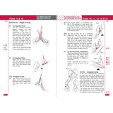 This sailing rules guide, "Elvstrøm Explains the Racing Rules" by Adlard Coles, features diagrams of sailboat movements and offers insights on opposite tacks, changing course, and rule interpretations. It includes illustrative arrows to depict potential boat paths and legal movements according to the Racing Rules of Sailing.