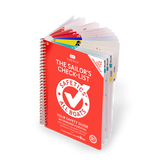 Safetics: The Sailor's Checklist by Safetics is a spiral-bound navigation guide with color-coded tabs for quick access to essential maritime safety tips.
