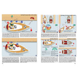 Illustrated Seamanship" by Fernhurst Books is a guide with diagrams and instructions on boat handling, covering techniques like leaving the quay with a stern spring, springing around corners, departing under sail, precise anchoring, and current management to boost your seamanship skills.