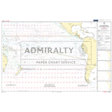 The Admiralty Routeing Chart 5128(1): South Pacific Ocean - January illustrates ocean currents, wind patterns, and shipping routes near Australia, South America, and nearby islands for navigation.