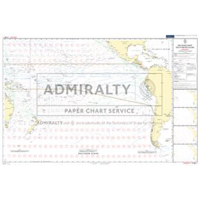 The Admiralty Routeing Chart 5128(1): South Pacific Ocean - January illustrates ocean currents, wind patterns, and shipping routes near Australia, South America, and nearby islands for navigation.