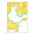 Admiralty Chart JP1051: Ise Wan by Admiralty shows detailed coastlines, navigational markers, water depths, and commercial shipping routes for safe navigation. Land is yellow; water blue and white.