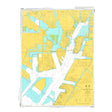 Admiralty Chart JP1055A: Northern Part of Nagoya Ko by Admiralty displays waterways, docks, land in yellow and blue, detailed labels, and an inset map in the upper left corner for safe navigation and thorough area coverage.