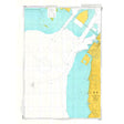 Admiralty Chart JP1055B: Southern Part of Nagoya Ko by Admiralty offers detailed coverage of coastal waters, showing depths, navigational aids, and urban ports in yellow to support safe navigation along the shoreline.