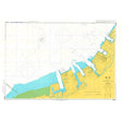 Admiralty Chart JP1087: Southern Part of Chiba Ko displays shoreline, harbor, docks, and depths using ADMIRALTY symbols for SOLAS-compliant navigation. Land is yellow, water blue; port features are marked with distinct icons. Brand: Admiralty.