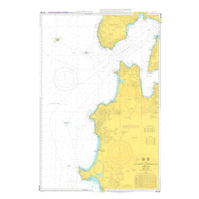 Admiralty Chart JP1195: Oga Hanto to Hakodate Ko by Admiralty details coastal and marine features of eastern Tohoku, Japan. It shows land in yellow, blue coasts, depth info, navigation marks, and SOLAS notes for safe navigation.