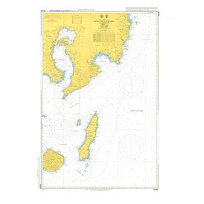 Admiralty Chart JP1221: Eastern Part of Osumi Kaikyo and Approaches by Admiralty displays detailed coastlines, shipping routes, water depths, and navigation aids with clear yellow-blue markings and precise notations for safe passage.