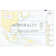 Admiralty Routeing Chart 5141(6): Malacca Strait to Marshall Islands - June displays the North Pacific, including the Mariana Islands, with navigation markers, depth contours, major shipping routes, insets, scale bars, and Admiralty branding.