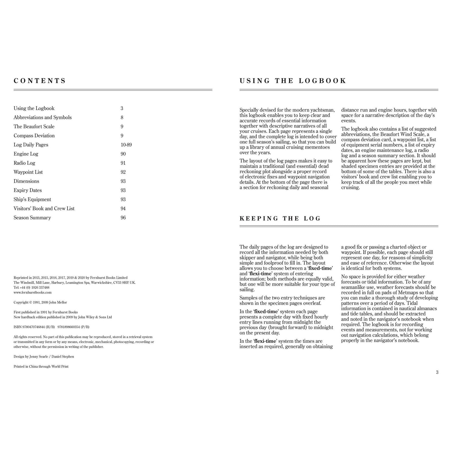 Logbook for Cruising Under Sail [Paperback]