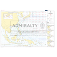 Admiralty Routeing Chart 5141(3): Malacca Strait to Marshall Islands (March) by Admiralty, shows the North Pacific including the Mariana Islands with depth markings, navigation symbols, shipping routes, insets, labels, coordinates, and a key.