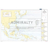Admiralty Routeing Chart 5141(5): Malacca Strait to Marshall Islands - May by Admiralty shows shipping routes, depths, and coastal outlines from East Asia to the Pacific, with inset maps and navigation diagrams on the right.