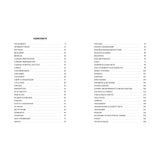 The image shows a two-column table of contents from "Multihull Seamanship" by Fernhurst Books, detailing topics such as anchoring, navigation, safety, engines, and a glossary with page numbers for catamaran enthusiasts.