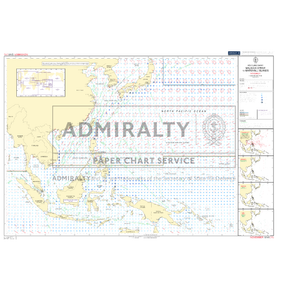 Admiralty Routeing Chart 5141(11): Malacca Strait to Marshall Islands - November shows the North Pacific, East Asia, and the Marshall Islands with navigation routes and maritime markings. Brand: Admiralty.