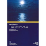 The Admiralty Tidal Stream Atlas NP258: Bristol Channel, Lundy to Avonmouth by the United Kingdom Hydrographic Office features a moonlit ocean scene of tidal stream directions and is essential for maritime enthusiasts. This 1st Edition was published in 2006.