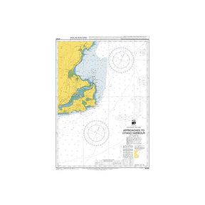 Admiralty Chart NZ661: Approaches to Otago Harbour by Admiralty displays coastline, depth markings, navigation routes, compass roses, and detailed nautical and geographic information.