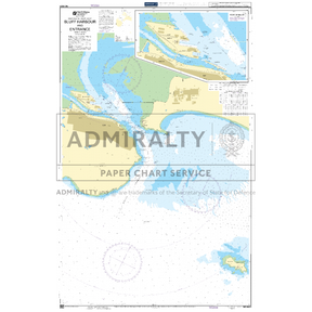 Admiralty Chart NZ6821: Bluff Harbour and Entrance details water depths, coastal features, and shipping routes for safe navigation near Bluff Harbour, New Zealand, with inset map and signature Admiralty branding.