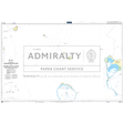 Product image of Admiralty Chart PNG515 | Woodlark Island to Trobriand Islands including Egum Atoll, featuring navigational markings, depth soundings, and coastal features, essential for safe marine navigation. It could be displayed as an art piece or used for navigation on a boat or ship.