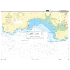 Admiralty Chart 1076: Linney Head to Oxwich Point by Admiralty provides comprehensive navigation routes, coastal features, and depths for safety, along with an inset map of Avon Fawr.