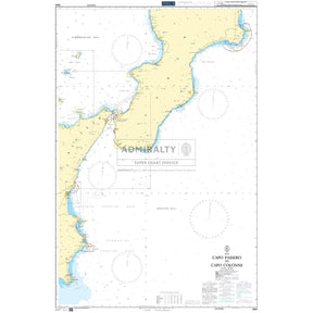 The Admiralty Chart 1941: Capo Passero to Capo Colonne, from Admiralty, details Italy's southern coast with water depths and navigational markings essential for safe navigation and commercial shipping in the Ionian Sea. It includes a scale bar at the bottom for precise measurements.