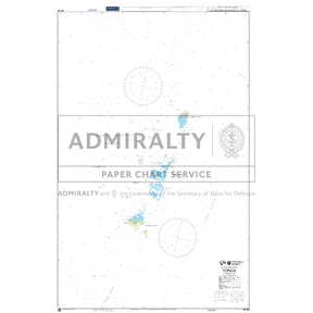 Product image of Admiralty Chart TO101 | Tonga, featuring navigational markings, depth soundings, and coastal features, essential for safe marine navigation. It could be displayed as an art piece or used for navigation on a boat or ship.