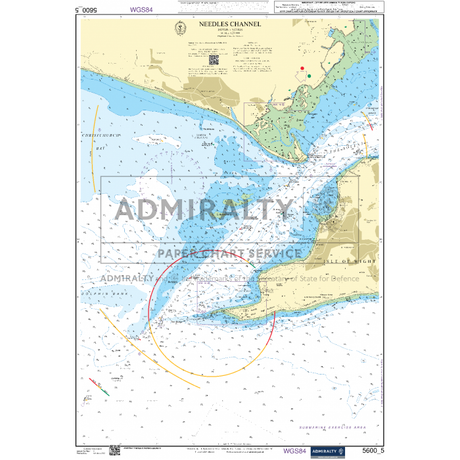 The "Admiralty Small Craft Charts - 5600 - The Solent and Approaches," produced by Admiralty, is a detailed nautical chart of Needles Channel. It features depths, navigational aids, hazards, and surrounding coastal details. Designed for maritime navigation under the WGS84 datum, this ADMIRALTY chart is ideal for coastal navigation and small craft charts.