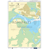 The Admiralty Small Craft Charts - 5601 for East Devon and Dorset offer a detailed nautical chart of Poole Harbour and its surrounding areas, including water depths, navigational hazards, and maritime features. Ideal for maritime experts in coastal navigation, this chart from Admiralty includes coastal lines, waterway markings, land areas, anchor points with detailed notations, and a compass rose.