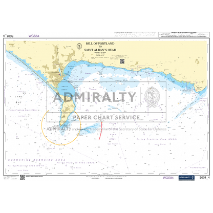 Admiralty Small Craft Charts - 5601 - East Devon and Dorset